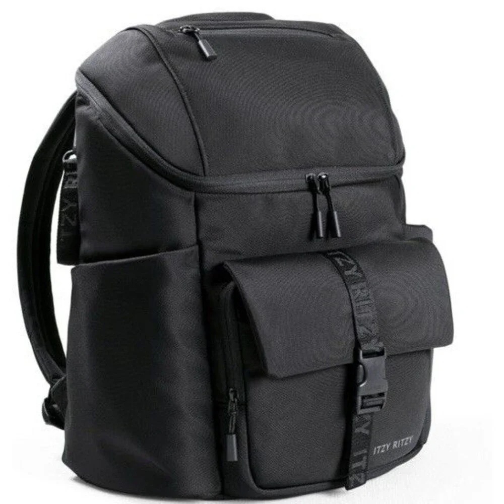 NEW Itzy Ritzy Belong Bucket Backpack Diaper Bag Black Stroller Bag